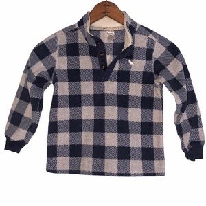 Caters Boys T-Rex Flannel Fleece Pullover Size 5t